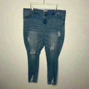 Wax Jean Butt, I Love You Distressed Skinny Jean 24 #60